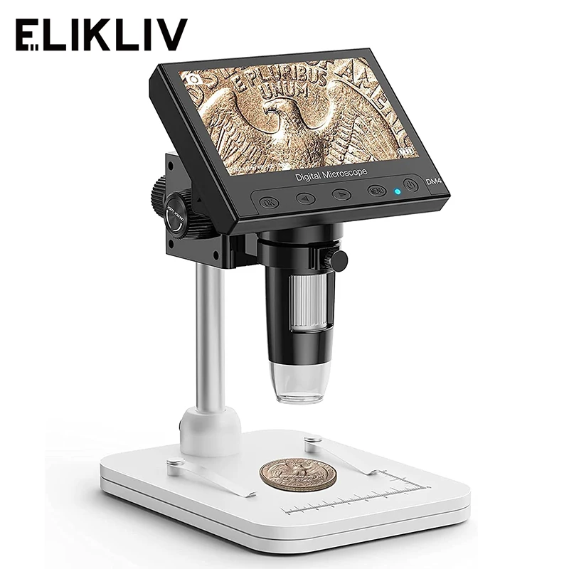 Diy Electronics Microscope - Elikliv EDM4 Microscopio digitale LCD da