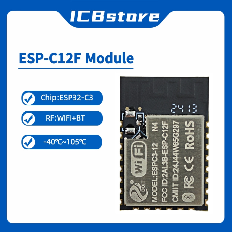 Esp32 Wifi Bluetooth - Modulo Serie ESP32-C3 ESP-C12F, Modulo Wireless