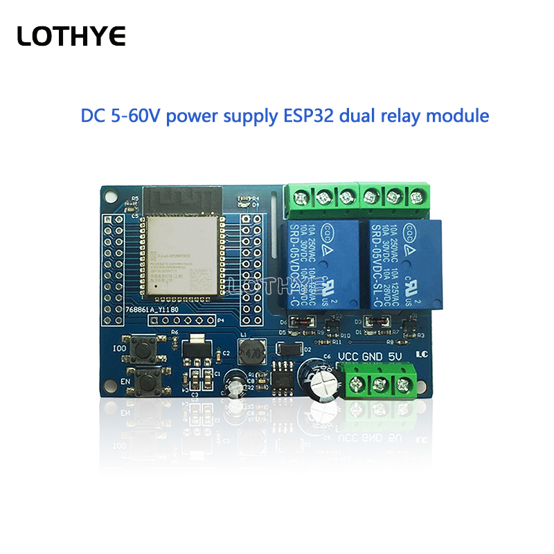 Esp32 Wifi Bluetooth - Modulo Relè Wi-Fi Bluetooth a Doppio