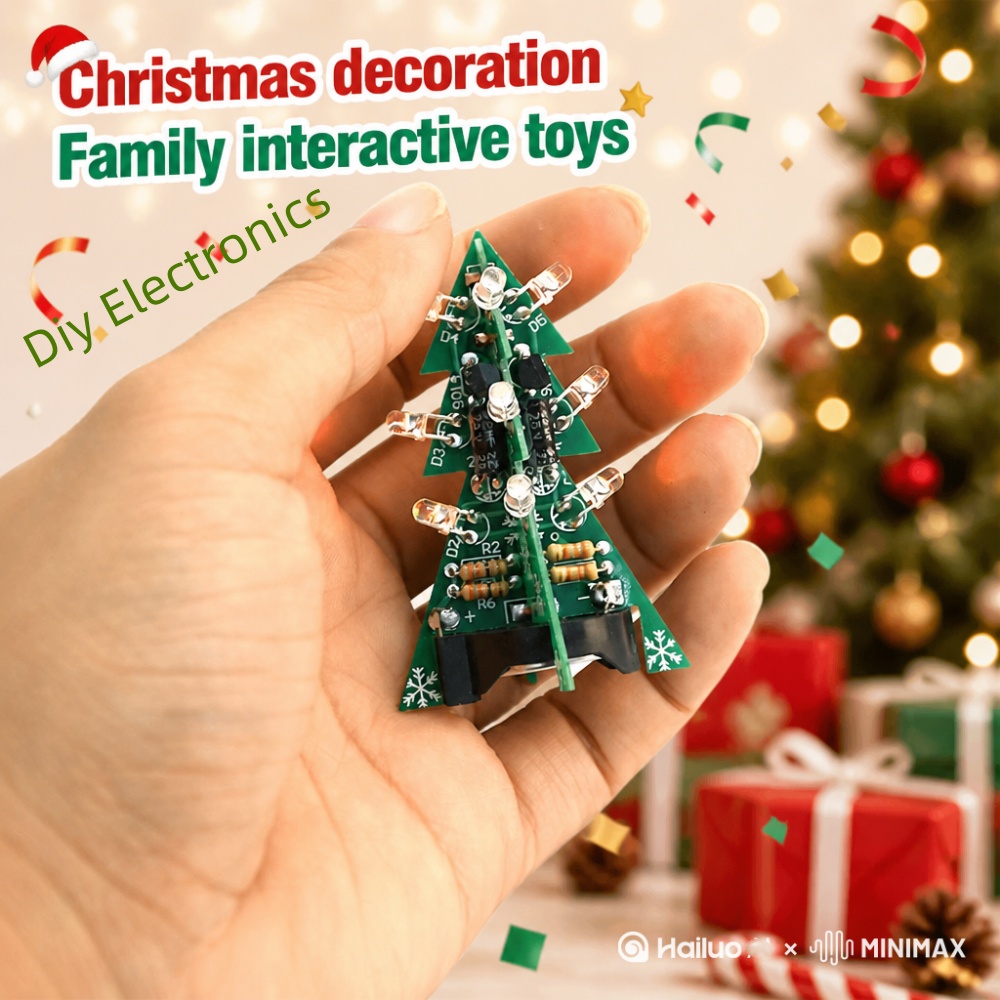 Pcb Etching Kit - Kit elettronico fai-da-te Albero di Natale