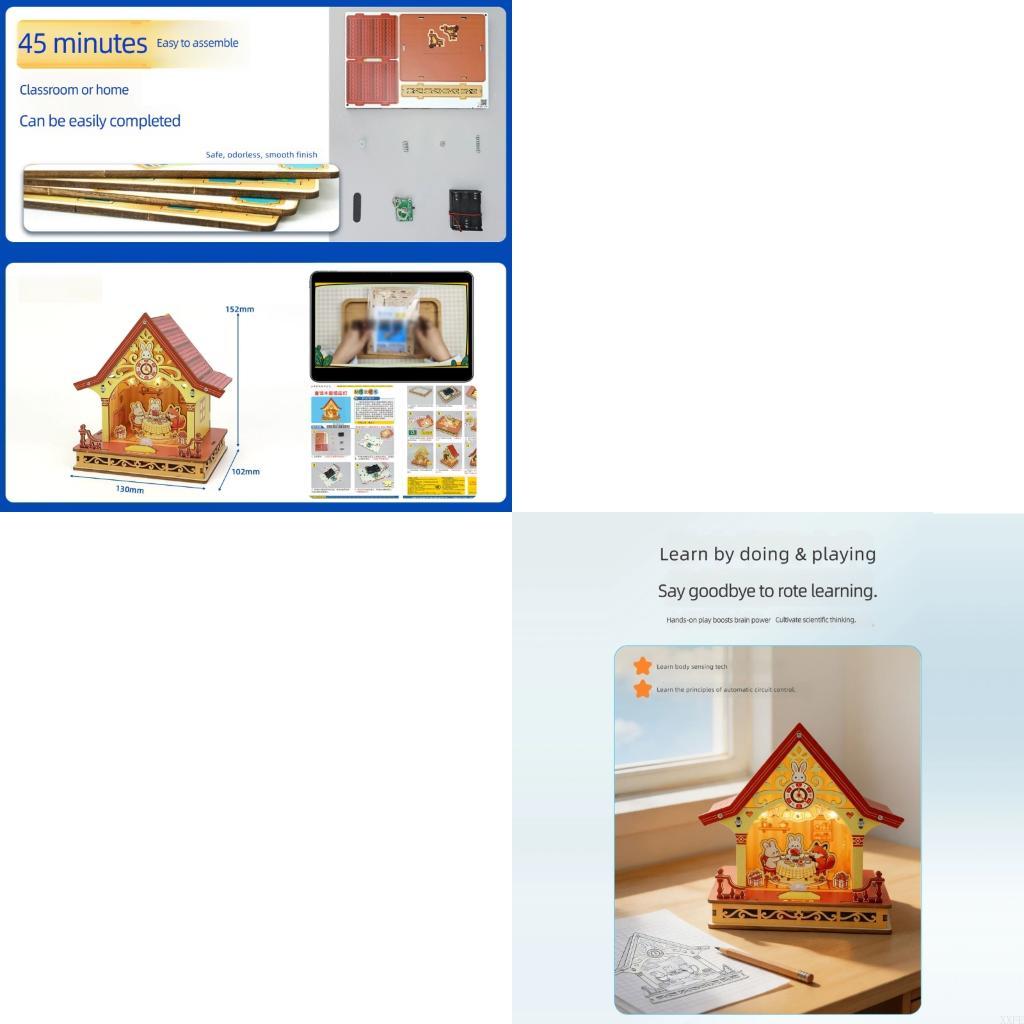 Diy Electronics Projects For Kids - XXFE Modello casa assemblaggio cottage elettronico