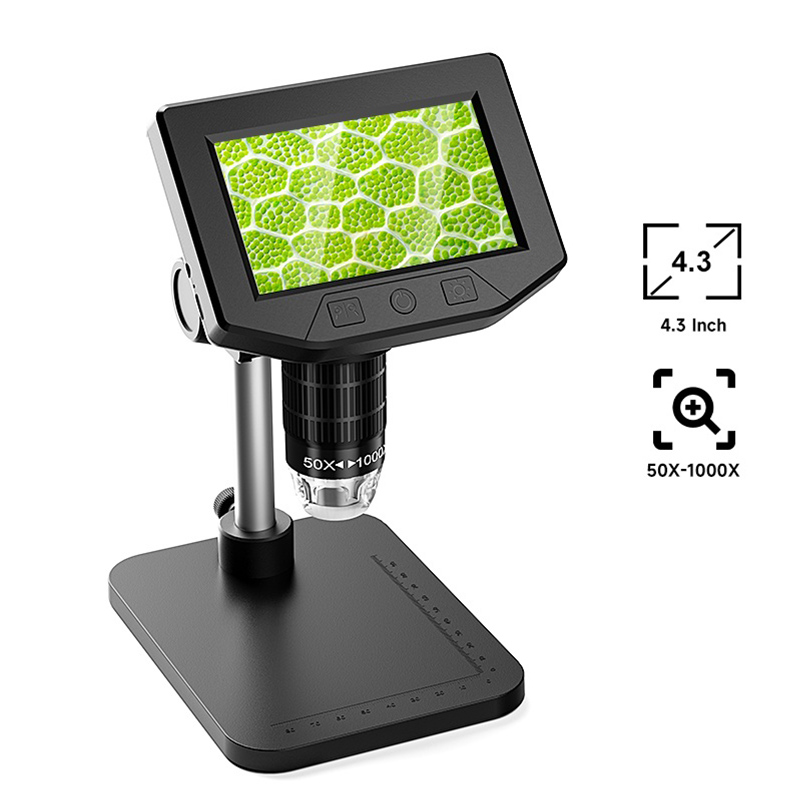 Diy Electronics Microscope - Microscopio Digitale con Schermo da 4,3''