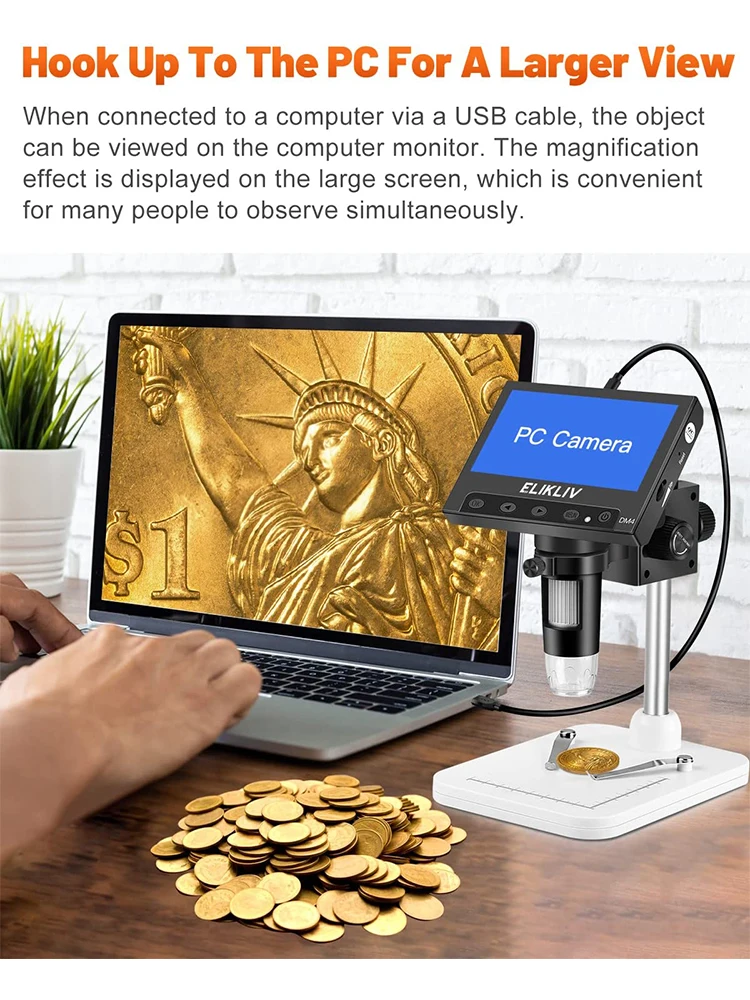 Elikliv EDM4 Microscopio digit - Diy Electronics Microscope recensione e prezzo