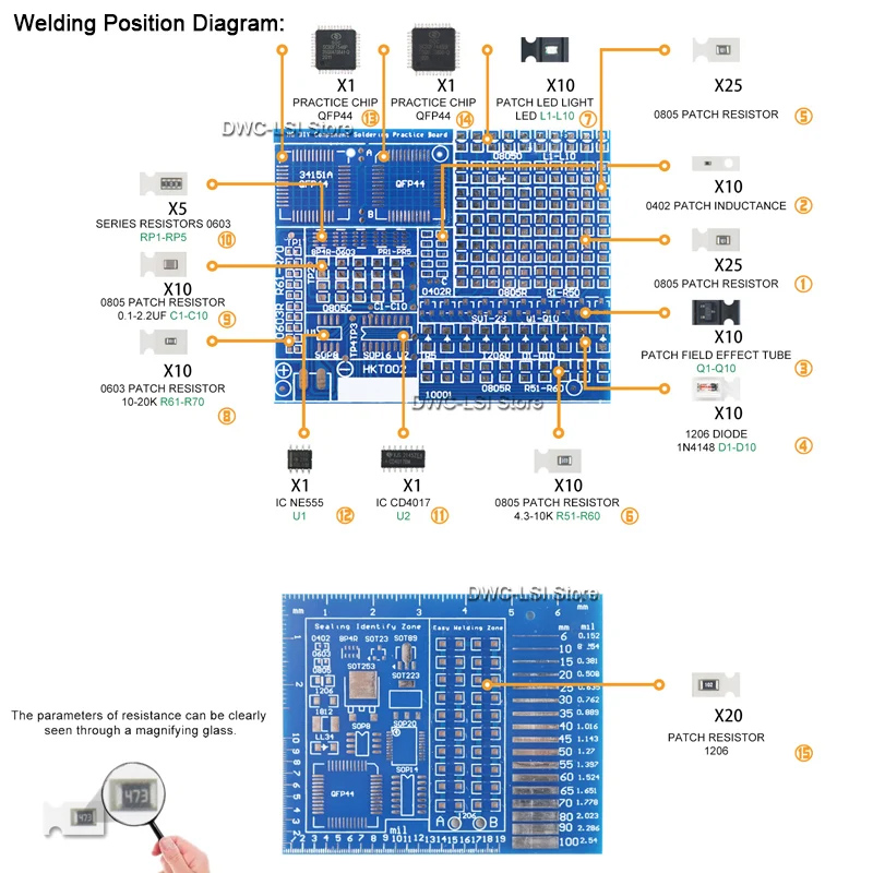 Componenti SMD/SMT Scheda prat - Pcb Etching Kit recensione e prezzo