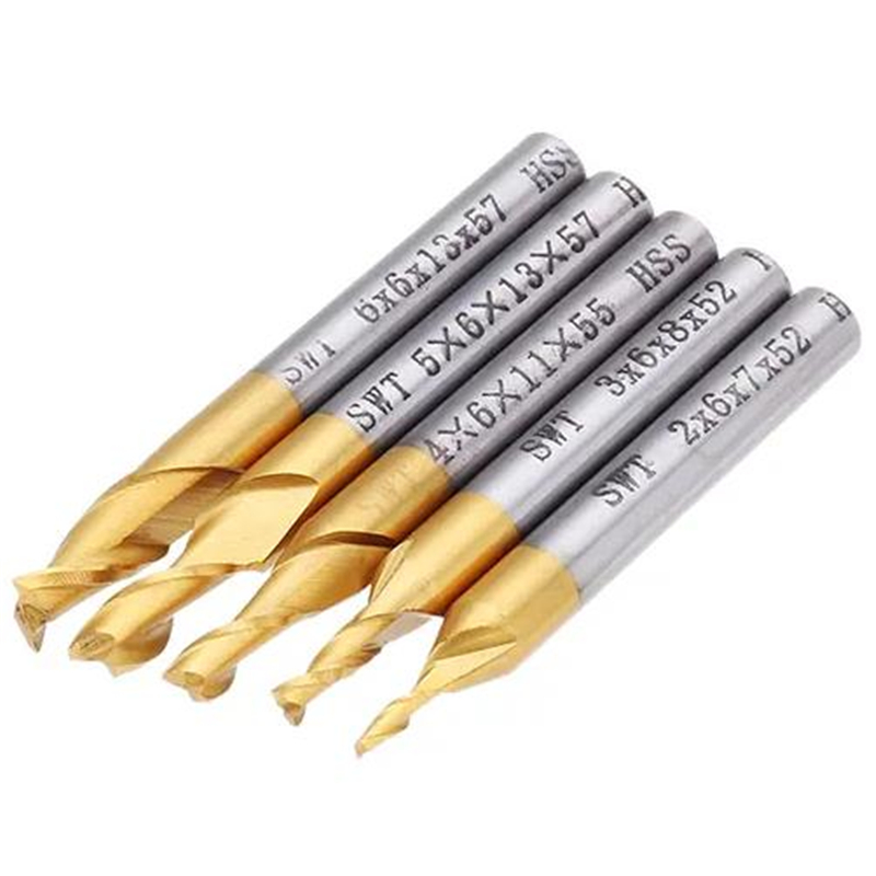 5 pz 2 flauto fresa HSS rivest - Diy Cnc Router Electronics recensione e prezzo