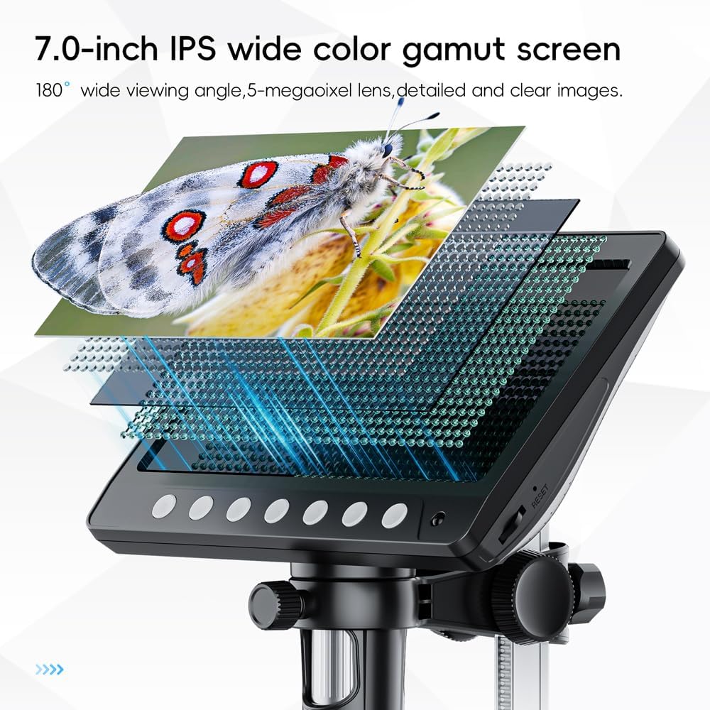 Microscopio a moneta LCD da 7