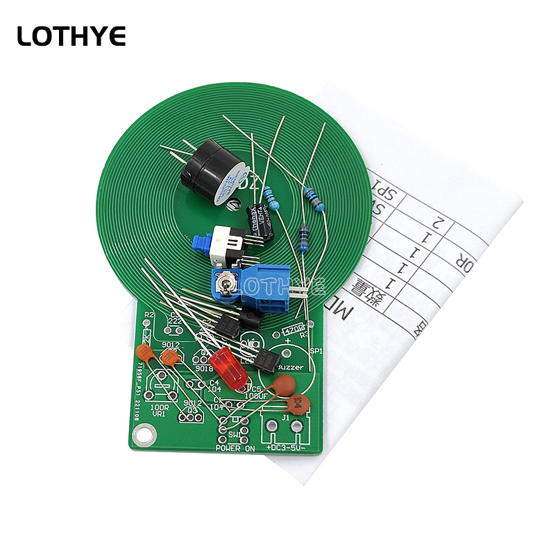 DC 3V-5V Kit Metal Detector Ki - Diy Electronics Com recensione e prezzo